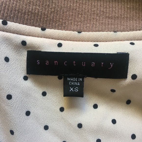 NWOT Sanctuary Pink Velvet Bomber Jacket (XS) - Picture 4 of 6